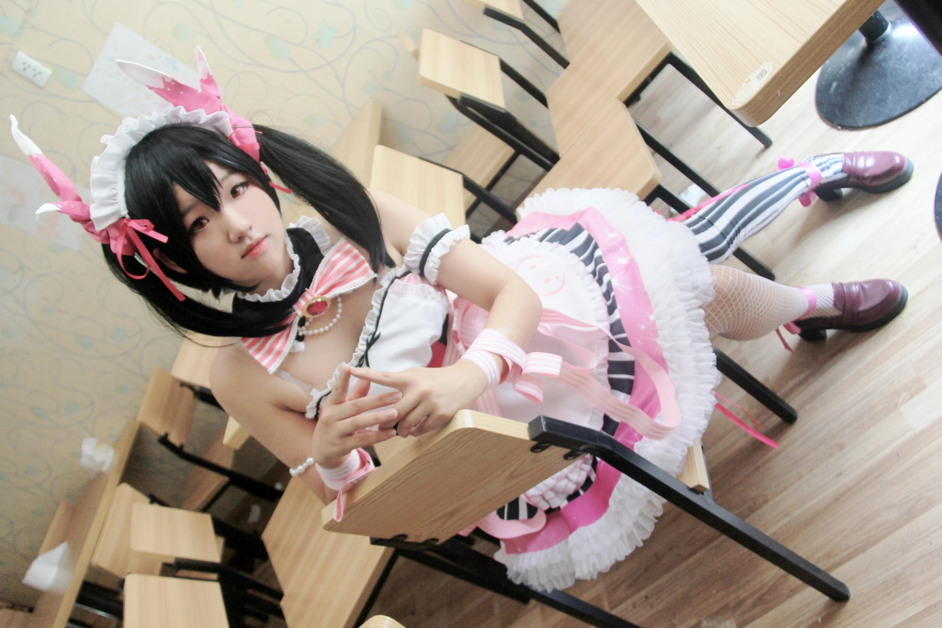 夏柠柠 - NO.37 LOVE LIVE! COS 女仆双马尾矢泽妮可 2